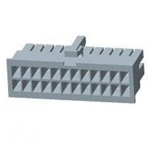 2-1969614-0, Проводные клеммы и зажимы 20P 2ROW NAT V0 RCPT HOUSING