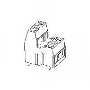 282909-3, Фиксированные клеммные колодки 3P TERMI-BLOK PCB MOUNT