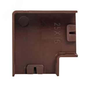 Поворот 90 гр. (25х16) (4 шт) темное дерево EKF-Plast