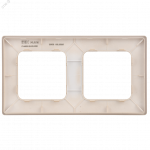 FLITE CLASSIC Рамка 2-местная РУ-2-К-ФлЛ льняной IEK FI-M22-32-20-K88