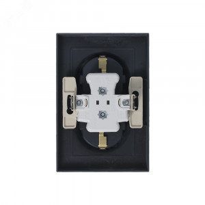 Розетка 2-м СП AtlasDesign 16А IP20 с заземл. в сборе грифель SE ATN000724