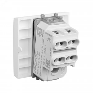 Выключатель двухполюсный одноклавишный модульный, 