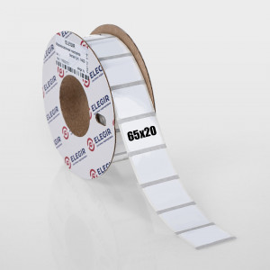 Маркировочная наклейка NPP-65х20-W белая (уп. 500 шт.), Маркировочная наклейка, для позиционного обозначения электрооборудования в шкафу и маркировки провода, размер 65х20 мм, цвет желтый, в упаковке 500 наклеек