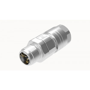 Вилочный разъем PCSH-M12X-08P-MM-SL7001, Вилочный разъем на кабель, 8 полюсов, M12, прямой, обжимная фиксация провода, X-Code, диаметр кабеля: 6,0-7,5 мм, сечение: 0,14 - 0,34 мм кв., 0.5A, 50V, металл