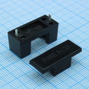 L-KLS5-242, Держатель под предохранитель 5.2х20мм (с крышкой)