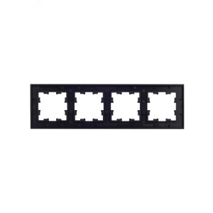 Рамка 4-м BRITE РУ-4-1-БрЧ металл черн. BR-M42-M-K02
