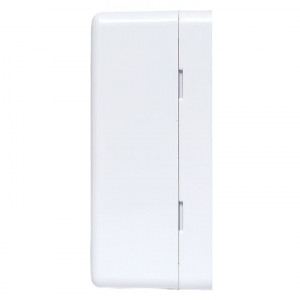 Корпус настенной розетки TERACOM PRO на 2 модуля Keystone со шторками и маркерами белый [TRP-EBOX-2KSTN-WH]