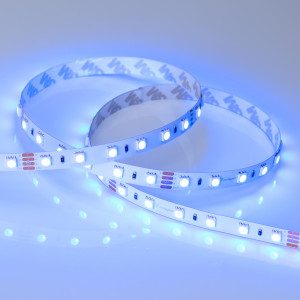 RT 2-5000 24V RGB 2X, Гибкая лента LUX, светодиоды smd 5060, 60шт/м (300шт на 5м), белая плата 10мм, скотч 3М. Цвет Мультицвет R/G/B. Питание 24V, мощность 14.4 Вт/м (72 Вт на 5м), угол 120°. Размеры 5000х10x2.2мм. Мин.отрезок 100мм, 6 светодиодов. Цена за 1м.