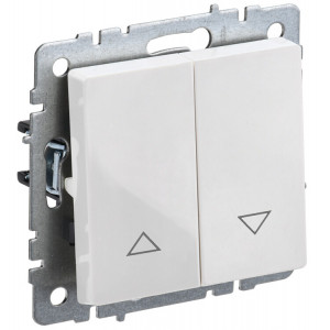 BRITE Выключ. жалюзи 10А ВС10-1-5-БрБ бел. BR-V15-0-10-K01