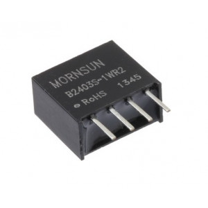 B2405S-1WR2, DC/DC преобразователь, 1Вт, вход 21.6-26.4В, выход 5В/200мА