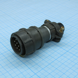 2РМДТ24КПН10Ш5В1В, Соединитель  цилиндрический низкочастотный негерметичный