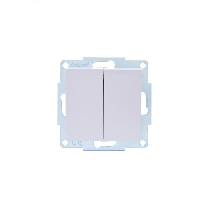 Выключатель 2-кл. СП Vesna механизм бел. 742-0288-101