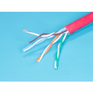 UTP4-24SR5/E R, Кабель Витая пара 8 проводов, кат. 5е, многожильный, (PCnet),  бухта 300м, красный