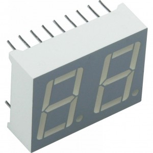 DC56-11GWA, 2-х разрядный индикатор 14,22мм/зеленый/568нм/3-10.5мкд