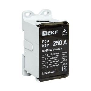 Клеммный блок распределительный КБР 250A EKF kbr250-rus