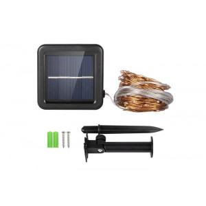 Светильник светодиодный садовый SLR-G03-200Y нить 200 LED желт. на солнечн. батарее 5033344