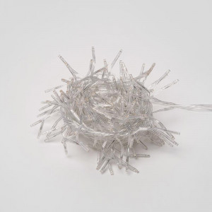 Гирлянда светодиодная ULD-S0300-200/DTA WARM WHITE IP20 FIRECRACKER с контроллером -Фейерверк- 3м тепл. бел. свет провод прозрачн. Uniel UL-00005477