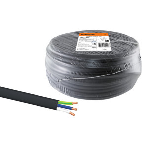 Кабель ВВГ-П нг(А)-LS 3х1,5 ок(N, PE)-0,66 ГОСТ (30м) SQ0117-0091