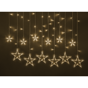 Гирлянда 93 679 NGF-D025-02 (бахрома звезды WW 138 2.5*1м IP20 TR) 93679