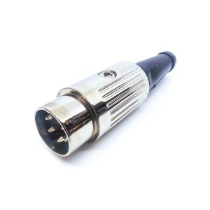 610-0510, DIN Connectors PLUG 5P 60 DEG NKL