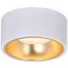 Светильник 4017 накладной потолочный под лампу GX53 бел./золото LT-UPB0-4017-GX53-1-K55