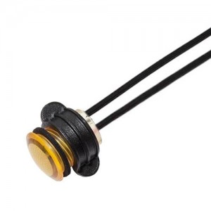 CNX714C401120W, Светодиодные панельные индикаторы PMI 14mm LED 120V Wire Yellow MS