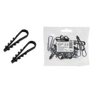 Дюбель-хомут ДХК-18 для круглого кабеля 11-18мм нейлон черный (100шт) SQ0539-0004