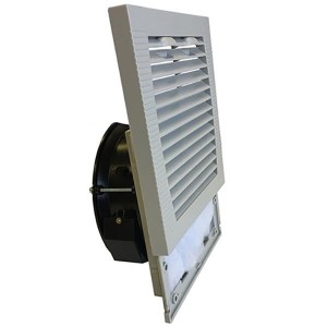 OA172LFGS221TXC, Вентиляторы переменного тока Louvered Filter Fan Slide Guard Kit with 254mm Fan Installed, 209x97.3mm, 230VAC, 300CFM, 50W, 61dBA, 3300RPM, IP54 Rated