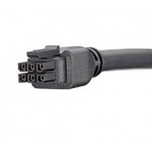 245132-0620, Шнуры питания для постоянного тока MICROFIT 6CKT CBL AY DR OVERMOLDED 2M BLK