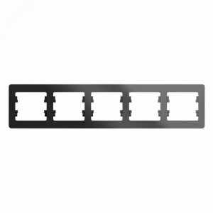 Рамка 5-м Glossa горизонт. антрацит SE GSL000705