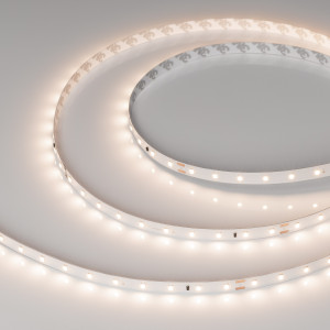 Лента IC-A60-10mm 24V Warm3500 (4.6 W/m, IP20, 2835, 30m) 028626(2), Стабилизированная лента LUX, подключение 30м в одну линию, светодиоды smd 2835, 60шт/м (1800шт на 30м), белая плата 10мм, скотч 3М. Цвет ТЁПЛЫЙ 3500K. Питание 24V, мощность 4.6 Вт/м (138 Вт на 30м), угол 120°, цветопередача CRI>85. Размеры 30000х10x1.7мм.