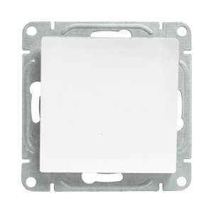 Механизм выключателя, одноклавишный, кнопочный, белый Эпика EKF UP1-SWW-13