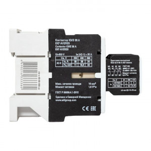 Комплект КМЭ 38А 400В АС с дополнительными контактами 2НО+2НЗ EKF AVERES ctr-s-40-00-400-av-22