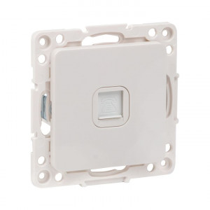 Розетка телефонная 1-м Стокгольм механизм бел. PROxima EYT01-034-10