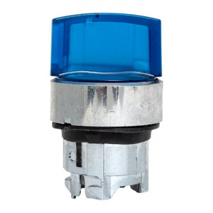 Исполнительный механизм переключателя ХB4 синий на 2 положения с фиксацией, с подсветкой с короткой ручкой IP65 EKF XB4BD2FL-B-65
