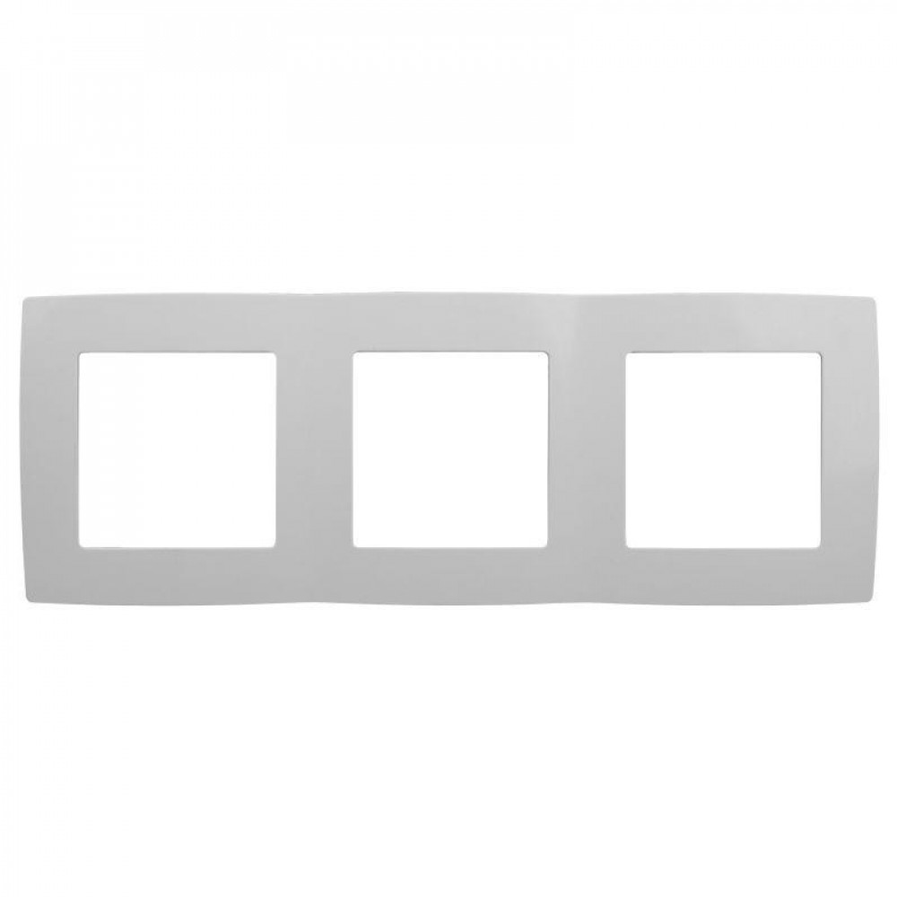 Изображение товара Рамка 3-постовая для выключателей и розеток серии Эра 12 белая