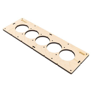 Шаблон для подрозетников c 5 отв. диам. 68 мм EKF Expert sh-d68-5