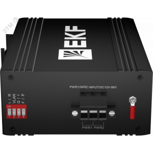 Промышленный неуправляемый коммутатор U-1GX/SFP-4GTP, 1 порт 1000Base-X SFP, 4 порта 10/100/1000Base-T(X) RJ45 c PoE, монтаж на динрейку TSX EKF [TSX-U-1GX/SFP-4GTP]