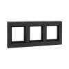 3 - местная рамка, IP44, ч-рная, пластик Эпика EKF UP1-FPB-03-44