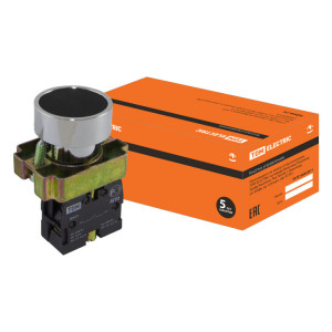 Кнопка BА21 без подсветки черный 1з SQ0704-0037