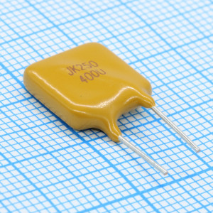 JK250-400U, Предохранитель самовосстанавливающийся 250В 5A 400мА(удержание) 800мА(отключение) 8сек 2.8Вт 1-3Ом перед отключением/максимум