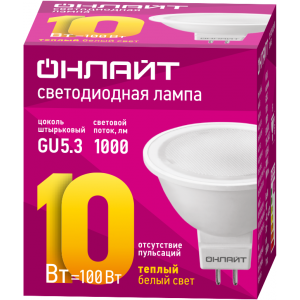 Лампа светодиодная 61 889 OLL-MR16-10-230-3K-GU5.3 10Вт 61889