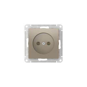 Розетка AtlasDesign 16А без заземл. без шторок быстрозажим. клем. механизм шампань SE ATN000541S