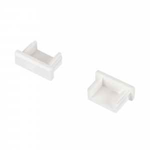 Заглушка для MIC белая глухая 018601, Заглушка белая пластиковая для профиля MIC-2000.