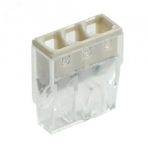 Клемма монтажная 3-проводная для 1-жильного проводника, 32389