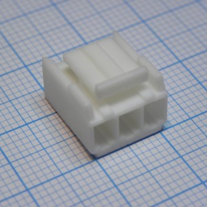 1-1123722-3, 3-х позиционный 3.96мм корпус разъема шаг проводов 18-22