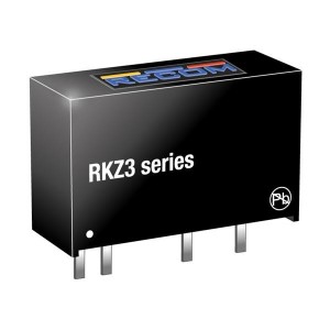 RKZ3-2412S, Преобразователи постоянного тока в постоянный с изоляцией 3W 24Vin 12Vout 250mA SIP7