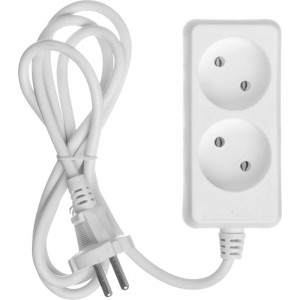Удлинитель 2х1.5м без заземл. 10А IP20 У2 2P 250В 2х0.75 WYP10-06-02-01-N