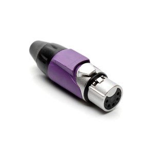 AX5F7M, Разъемы XLR 5P SOCKET F PLUG VIOLET MARK SLEEVE