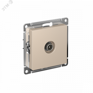 ATLASDESIGN TV РОЗЕТКА оконечная 1DB, механизм, ПЕСОЧНЫЙ ATN001291
